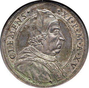 Clement IX, 1715 (Rome mint - Piastra)